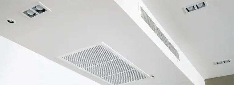 Grille de reprise climatisation gainable en faux plafond